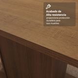 Juego de Comedor Talita Con 4 Sillas Marrón/Crema