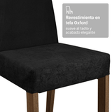 Combo 4 Sillas de comedor 4255 Marrón/Oxford Madesa