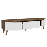 Rack para TV hasta 75 Pulgadas 180 cm 2 Puertas 1 Cajón Marrón/Blanco Dune Madesa