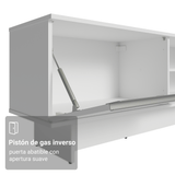Rack para TV hasta 80 Pulgadas 218 cm 2 Puertas Blanco Glamy Madesa