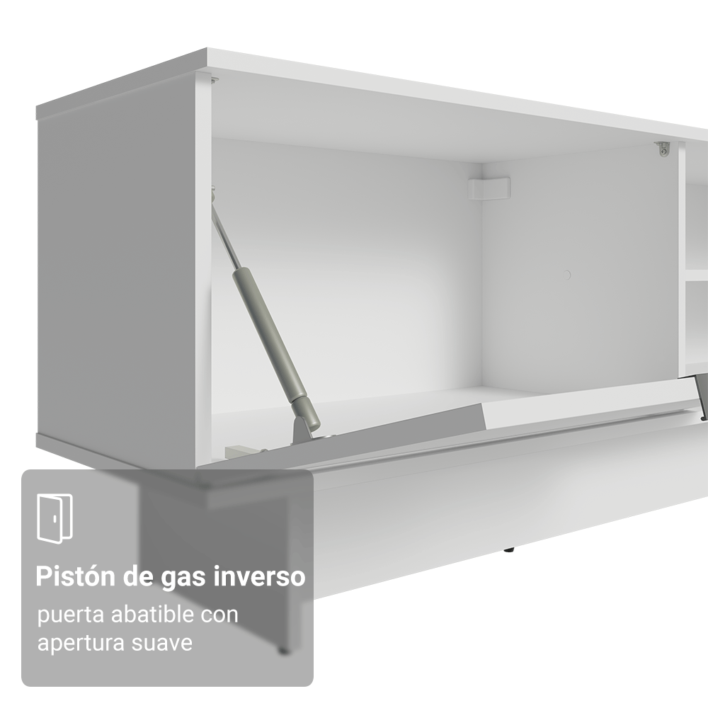 Rack para TV hasta 80 Pulgadas 218 cm 2 Puertas Blanco Stella Madesa
