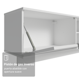 Rack Flotante para TV hasta 80 Pulgadas 218 cm 2 Puertas Blanco Stella Madesa