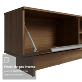 Rack para TV hasta 80 Pulgadas 218 cm 2 Puertas Marrón Glamy Madesa