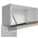 Rack Flotante para TV hasta 80 Pulgadas 218 cm 2 Puertas Blanco/Marrón Stella Madesa