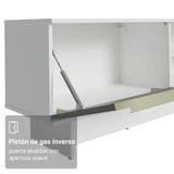 Rack para TV hasta 80 Pulgadas 218 cm 2 Puertas Blanco/Gris Lux Madesa