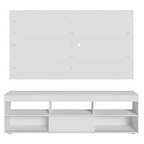Rack para TV y Panel Hasta 65 Blanco Orlando