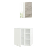 Bajo Mesada con Espejo para Baño 60 cm Blanco Madesa