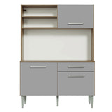 Combo completo de Cocina 120cm Marrón/Gris Life