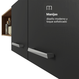 Cocina Compacta 196 cm Aura Marrón/Negro
