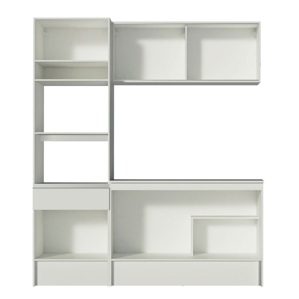 Combo completo de Cocina 180 cm 1 Cajón 6 Puertas Diamante Blanco