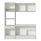 Combo completo de Cocina 180 cm 1 Cajón 6 Puertas Diamante Blanco