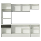 Combo Completo de Cocina 240 cm Blanco/Negro Topazio Madesa