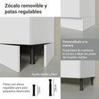 Bajo Mesada 120 x 60 cm 2 Puertas Blanco/Marrón Agata Madesa