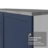 Bajo Mesada para Bacha 120 x 60 cm (Sin Mesada) Blanco/Azul Vik Madesa