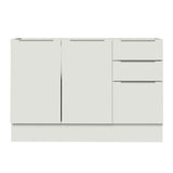 Bajo Mesada Cocina 120 x 60 cm 2 Puertas e 3 Cajones (Sin Mesada) Blanco Stella Madesa