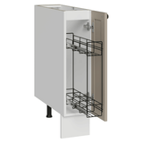 Bajo Mesada Especiero 20x60 cm 1 Puerta (Sin Mesada) Blanco/Crema Vik Madesa