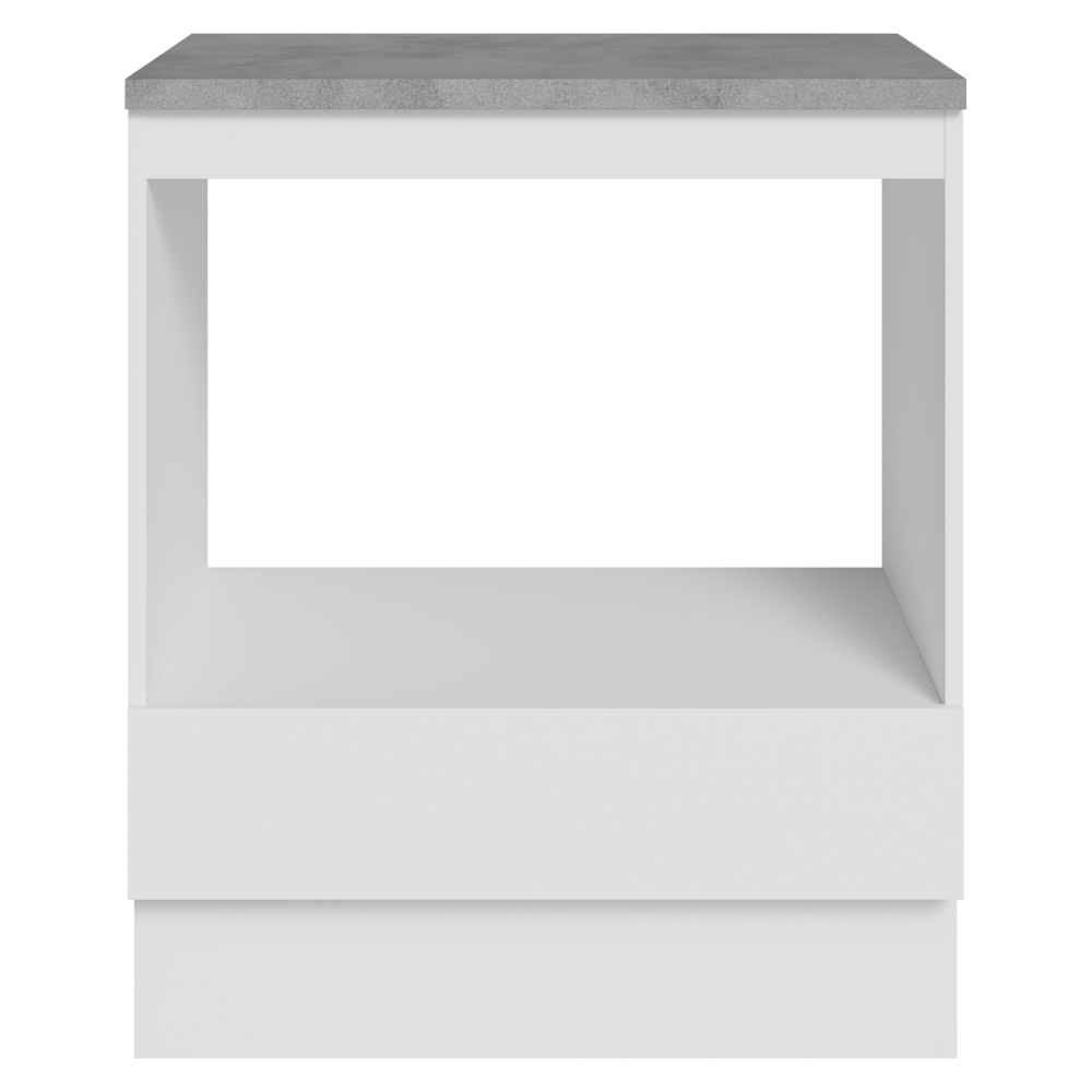 Bajo Mesada para Horno/Microondas 70 x 60 cm 1 Cajón (Con Mesada) Blanco Madesa