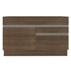 Bajo Mesada 120 x 52 cm 1 Puerta 2 Cajones Sin Mesada Marrón Glamy Madesa
