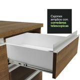 Bajo Mesada para Bacha 120 cm 2 Puertas y 3 Cajones (Con Tapa) Glamy Marrón