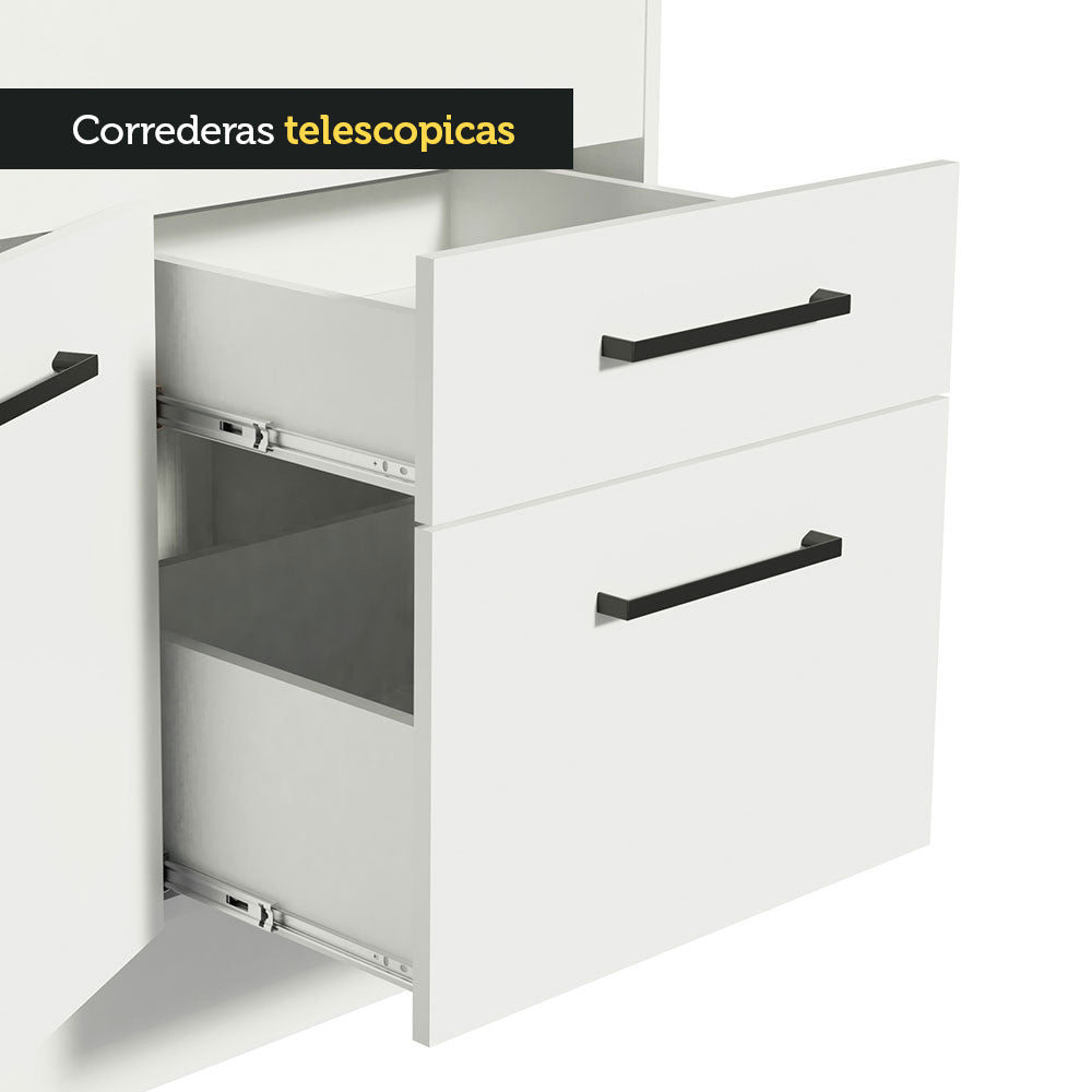 Bajo Mesada para Bacha 150cm (Con Tapa)Agata Blanco
