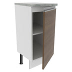 Bajo Mesada 35 cm 1 Puerta Blanco/Marrón Glamy Madesa