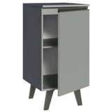 Bajo Mesada Cocina 40 cm 1 Puerta con Patas Gris Nice Madesa