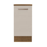 Bajo Mesada 40 cm 1 Puerta Agata Marrón/Crema