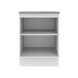 Bajo Mesada 60 cm 1 Puerta Agata Blanco/Crema