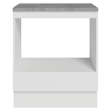 Bajo Mesada para Horno/Microondas 70 cm 1 Gaveta Blanco