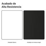 Alacena 100 cm 1 Puerta Rebatible Blanco/Negro Glamy Madesa