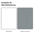 Alacena 100 cm 1 Puerta Rebatible Blanco/Gris Agata Madesa