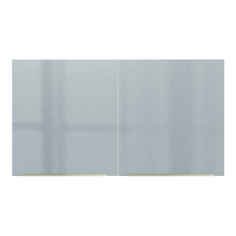 Alacena 120 cm 2 Puertas Lux Blanco/Gris
