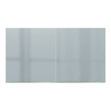 Alacena 120 cm 2 Puertas Lux Blanco/Gris