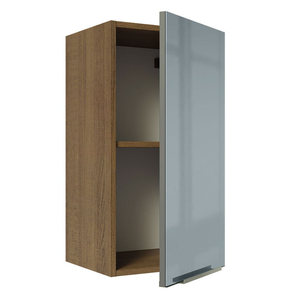 Alacena 35 cm 1 Puerta Lux Marrón/Gris