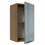 Alacena 35 cm 1 Puerta Lux Marrón/Gris