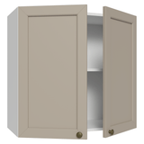 Alacena Cocina 70 cm 2 Puetas Blanco/Crema Vik Madesa