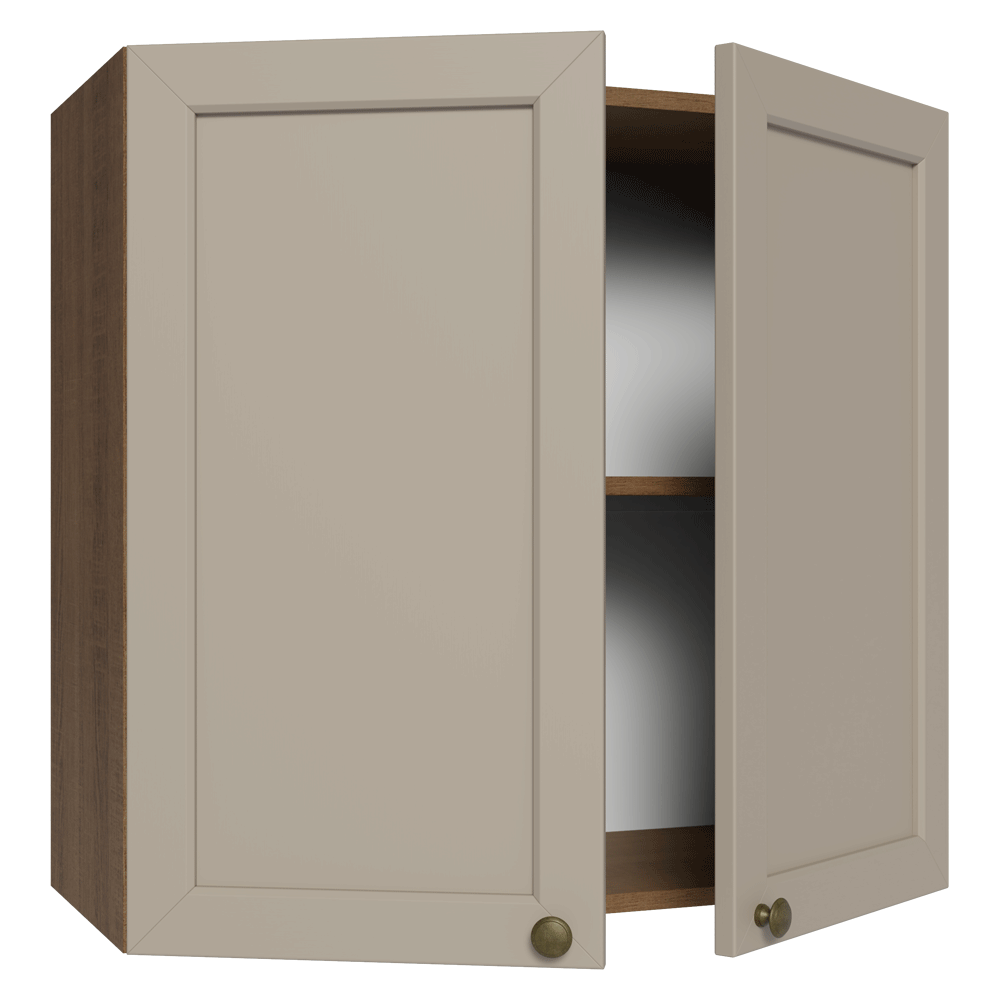 Alacena Cocina 70 cm 2 Puetas Marrón/Crema Vik Madesa