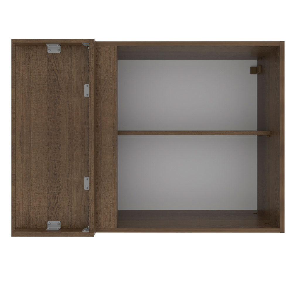 Alacena 94 cm 1 Puerta Stella Marrón/Blanco