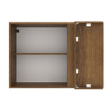 Alacena 94 cm 1 Puerta Agata Marrón/Crema