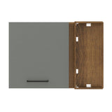 Alacena 94 cm 1 Puerta Agata Marrón/Gris