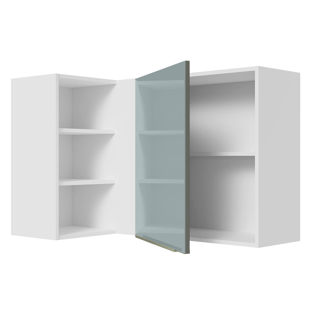Alacena 102 cm 1 Puerta Lux Blanco/Gris