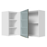 Alacena 102 cm 1 Puerta Lux Blanco/Gris