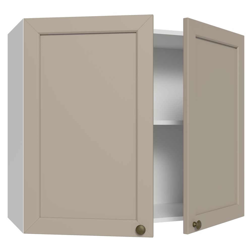 Alacena Cocina 80 cm 2 Puetas Blanco/Crema Vik Madesa