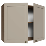 Alacena Cocina 80 cm 2 Puetas Marrón/Crema Vik Madesa