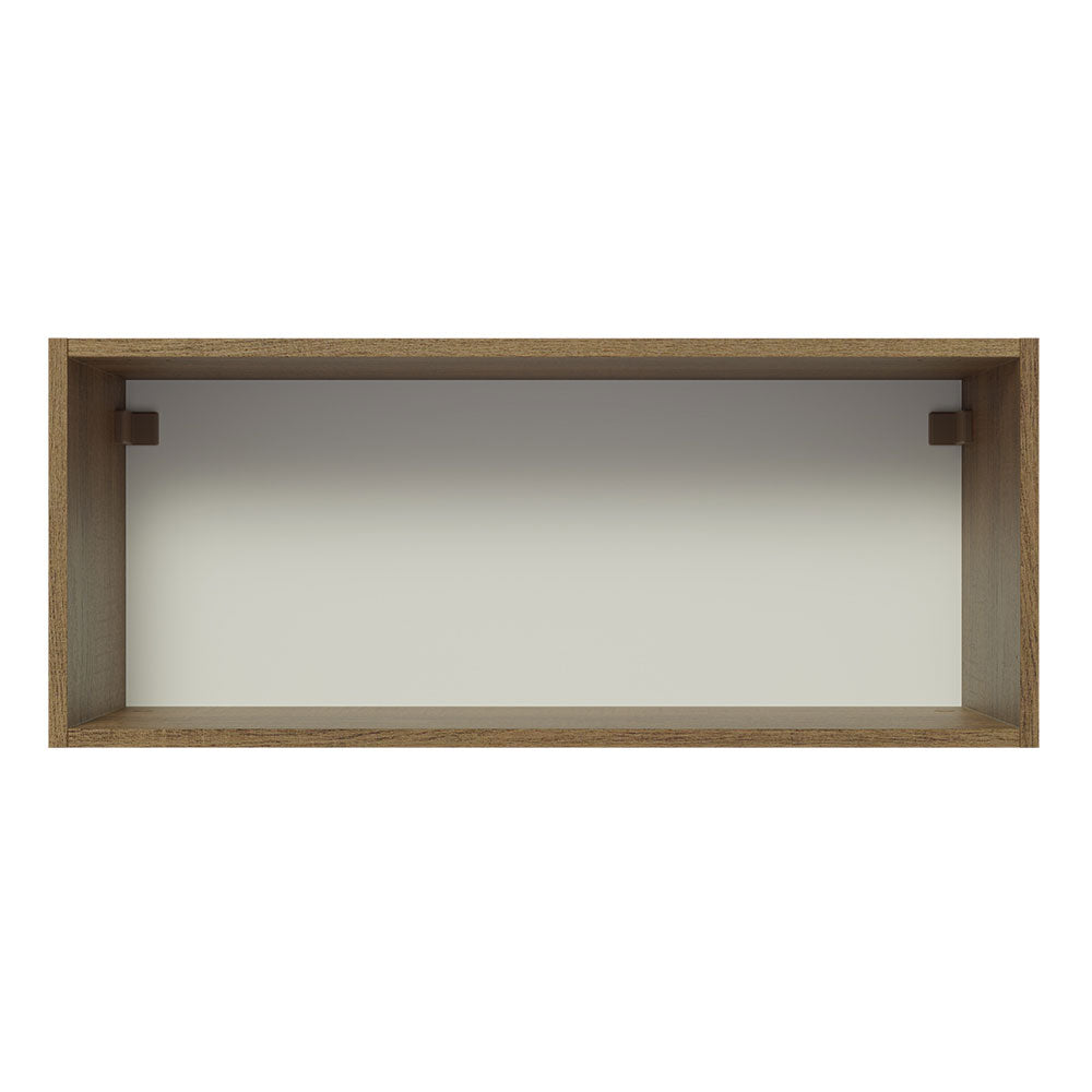 Alacena 80 cm 1 Puerta Glamy Marrón/Blanco