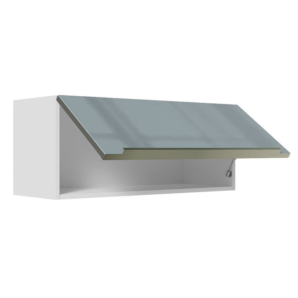 Alacena 80 cm 1 Puerta Lux Blanco/Gris