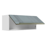 Alacena 80 cm 1 Puerta Lux Blanco/Gris