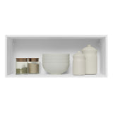 Alacena 80 cm 1 Puerta Lux Blanco/Blanco