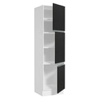 Despensero 60 cm 3 Puertas Blanco/Negro Glamy Madesa