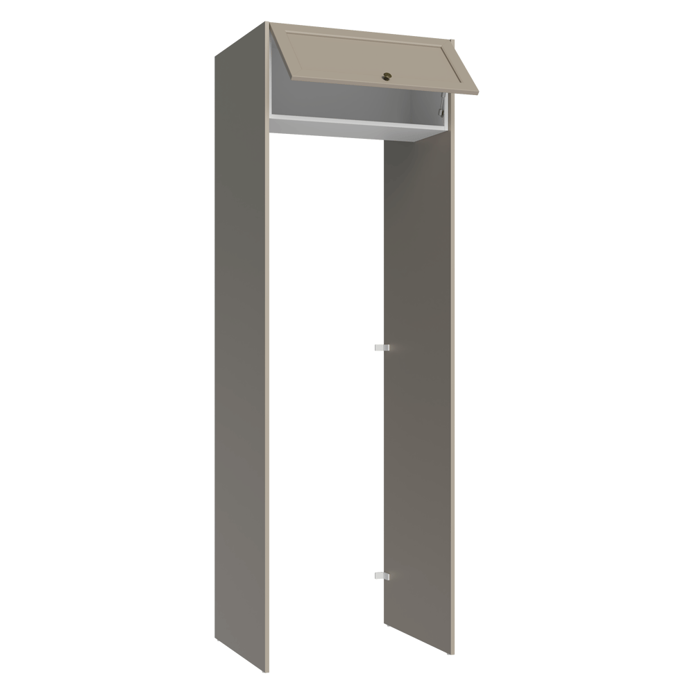 Mueble para empotrar Heladera 73 cm 1 Puerta Abatible Crema/Blanco/Crema Vik Madesa